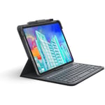 Zagg Messenger Folio 2 Keyboard for iPad 10.9 (10th Gen) Tablet, Backlight Black
