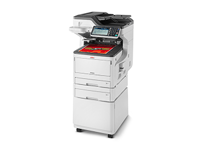 OKI MC883dnct färglaser MFP PrintCopyScanFax A3 USB Gigabit ethernet Duplex PS 1200x600dpi extra pappersfack, kabinett