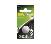 Litiumnappikenno CR2032 GP LITHIUM 3V/220 mAh