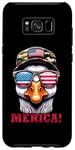 Galaxy S8+ Goose 4th July USA Flag Dad Father America Men Funny Boys Case
