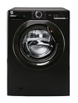 Hoover H-Wash 300 H3W492DBBE Freestanding Washing Machine, Rapid Wash Cycles, 9 kg Load, 1400 rpm, Black