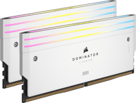 Corsair 96GB (2x48GB) DDR5 6000MHz CL30 Dominator Titanium RGB Vit AMD EXPO/Intel XMP 3.0