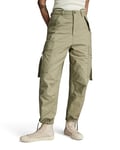 G-STAR RAW Women's Cargo Cropped Drawcord Pants, Green (ensis green D24389-D387-6057), 33