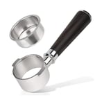 51 mm portafilter för Ecp3420/ec155/bco430/ec260, 51 mm bottenlöst portafilter 2 öron handtag - Jnnjv