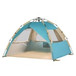 Durable Camping Tent Beach Tent Large 3-4 Person Ultra Light Canopy Cabana Tent With Carrying Bag Pop-up Beach Tent Portable Awning Camping Fishing Hiking Picnic Outdoor Beach Suitable For Camping In