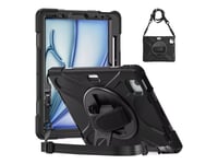 Insmat Rugged Armor - Baksidesskydd För Surfplatta - Robust - Polykarbonat, Gummi - För Apple 13-Inch Ipad Air M2 Wi-Fi, M2 Wi-Fi + Cellular, M3 Wi-Fi, M3 Wi-Fi + Cellular