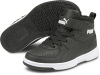 Puma Rebound Joy Fur PS Fôret Sneaker, Black/White, Str. 32
