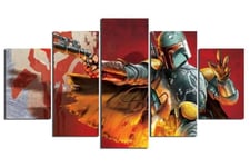 104Tdfc Star Wars Stormtrooper Canvas Picture -5 Piece Wall Art for Home Wall Decor Modular 5 Pieces Painting Living Room Home Decor Picture