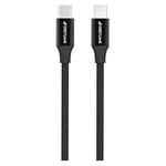 GreyLime Câble USB-C vers USB-C 60 W pour MacBook, ordinateur portable, GoPro, Samsung Black 1 m