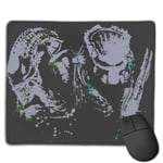 Alien Vs Predator Paint Splatter Customized Designs Non-Slip Rubber Base Gaming Mouse Pads for Mac,22cm×18cm， Pc, Computers. Ideal for Working Or Game
