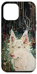 Coque pour iPhone 15 Pro Max Techno Aura Circuit chien berger allemand art fantastique