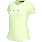 NIKE Swoosh Run T-Shirt Bright Mango/Reflective Silv XS