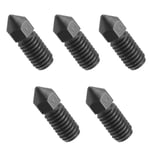 5x Extruder Nozzles 0.4mm M6 for AnkerMake M5 3D Printer Solid Hardened Steel