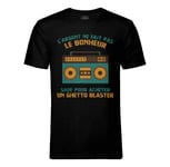T-Shirt Homme Col Rond Radio-Cassettes - L'argent Ne Fait Pas Le Bonheur