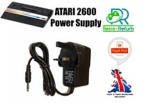 ATARI 2600 Jr Power Supply UK Plug - 9V 1A AC DC