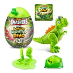 Smashers Mini Jurassic Light Up Dino Egg by ZURU, T-Rex, Collectible Egg, Volcano, Fossil Toy, Dinosaur Toys, T-Rex Toy for Boys and Kids, (T-Rex)