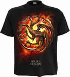 Spiral Direct House of The Dragon T-Shirt Dragon Flames (M)