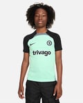 Chelsea F.C. Strike Third Older Kids' Nike Dri-FIT Football Short-Sleeve Knit Top