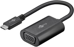 Goobay USB-C till VGA-adapter, svart