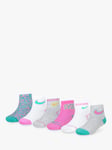Nike Kids' Quarter Socks, Pack of 6, Jade