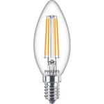 Philips LED Classic -ljuslampa, E14, 2700 K, 806 lm, klartglas