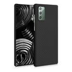 kalibri Aramid Fiber Case Compatible with Samsung Galaxy Note 20 - Case Super Slim Strong Protective Phone Cover - Black Matte