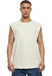Urban Classics Men's Open Edge Sleeveless Tee T-Shirt, Whitesand, M