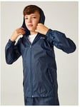 Boys, Regatta Kids Pack-it III Waterproof Jacket - Navy, Dark Blue, Size 11-12 Years
