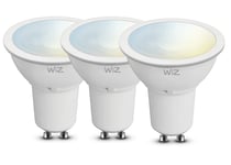 Economy Pack of 3 WiZ G2 TW + Dimming GU10 1P Smart LED Bulbs White Dimmable 2700K-6500K, lm350, App & Voice Control Alexa, Siri, Google & IFTTT Energy Class A