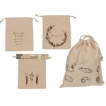Brödpåse i Bomull - Påse för Bröd - Naturvit - 35 x 29 cm Beige