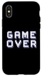 Coque pour iPhone X/XS Game Over Console PC Player Controller Jeux vidéo Ordinateur