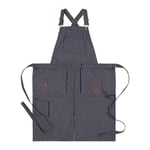Segers Snickarförkläde 4092 Randig Denim
