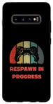 Coque pour Galaxy S10+ Respawn in Progress Graphique coloré pour manette de jeu