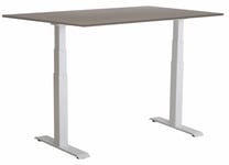 Sun-Flex III höj/sänkbart bord 120x80, Vit/ljusgrå
