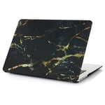 Macbook Air 11.6 Inch Marble Deksel - Svart/Guld