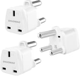 3-PACK UK to South Africa Plug Adapter,SHUOMAO UK to South Africa Travel Adapte