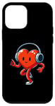 iPhone 12 mini Running Heart with Headphones for Runners and Loving Couples Case