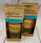 *NEW* 2 x 100ml OGX Renewing Argan Oil of Morocco Extra Penetrating Hair Oil