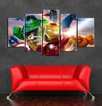 104Tdfc Avengers Superhero Modern 5 panel canvas wall art prints on canvas -150x80cm Framed 5 Panels canvas art work Living Room Decoration Bedroom Decor