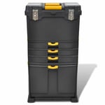 Portable Garage Workshop Case Chest Tool Trolley Storage Box Cart & 3 Drawers