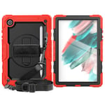 Amazon Brand Case for Samsung Galaxy Tab A 8.4 Inch 2020 (SM-T307) Robust Shockproof Protective Case with Rotating Stand, Wrist Strap, Shoulder Strap, Amazon Brand Case for Galaxy Tab A 8. 4 inches