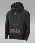 Chicago Bulls Courtside Statement Edition Jordan NBA Fleece Pullover Hoodie Sz L