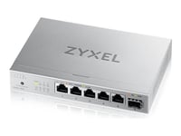 Zyxel Xmg-100 Series Xmg-105 - Switch - Ohanterad - 5 X 100/1000/2.5G + 1 X Gigabit Sfp / 10 Gigabit Sfp+ - Skrivbordsmodell, Väggmonterbar