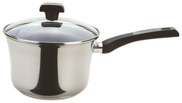 Prestige Dura Steel Stainless Steel Non Stick Saucepan 20cm 3.3L with Glass Lid