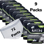 TENA Men Premium Fit Protective Underwear Level 4 Large 9 Packs of 8 Pants