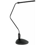 Lampe de bureau lampe à pince noire Lampe de table led flexible, 3,6W 200lm blanc chaud, h 64,5 cm