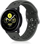 Abasic Watch Strap compatible with Huawei Watch GT/GT 2e / GT 2 (46mm), Soft Silicone Narrow Slim Sport Replacement Wristband for Smart Watch (22mm, Dark Gray)