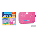 VTech - 273405 - Jeu HD Storio - Peppa Pig & Etui Support Rose Officiel Storio Max 5""- Accessoire pour Tablette