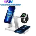 Wireless Charger Dock Charging Station 4 in 1 For Apple Watch iPhone 14 Pro 13