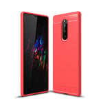 Sony Xperia 1 Carbon Fibre Case Red